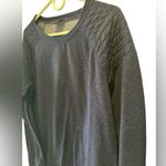 32 Degrees Heat  Fleece Top Women Navy Crew Neck Top Stitch Long Sleeve NWOT Photo 2