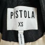 Pistola  Anita Moto Faux Leather Shearling Black Beige Jacket XS Photo 9
