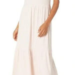 Daily Ritual Cozy Knit Rib Heathered Pink Tiered Tank Dress Size XS Photo 0