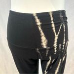 ValMarie Black half and half lightning strike color block leggings size OS Photo 3