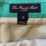 J.Crew  the pencil skirt size 12  Kelly green wool blend back zipper full… Photo 1