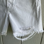 Rag and Bone  Maya Ultra High Rise 5” Midi Short Organic Cotton in Summer White 27 Photo 2