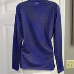 Under Armour  Women’s Purple/Gray HeatGear Long Sleeve Striped Pullover-large Photo 7