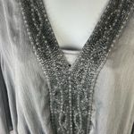 Badgley Mischka  Beaded Tunic Blouse Photo 3