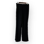EXPRESS Wide Leg Pants Women's 12L Black Super High Rise Button Side Back Zipper Photo 1