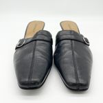 Naturalizer Womens Hydrant Mules 7.5 Buckle Pumps Leather Minimal Timeless Chic Photo 1