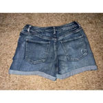 Maurice's  Distressed Denim Mid-Rise Cuffed Jean Shorts Ripped Details Size‎ 5/6 Photo 1