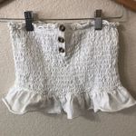 We The Free Free People Babe Ivory Smocked Tube Top - Size Small Photo 0