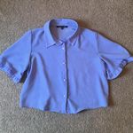 blue button down tee Photo 0