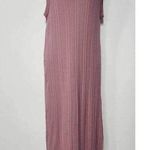 Free People  BEACH Cut Out Back Ribbed Maxi Tank Dress w/ Side Slit Size XS. B-4 Photo 0