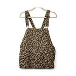 Entro  Leopard Print Overall Dress size L Photo 1