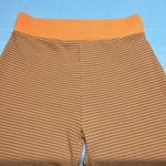 ZARA  Women's Orange Striped Crotchet Knit Pants Flare Size Medium D31 Photo 4