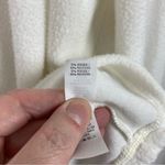 Aerie White Snowed In Fleece Mock Neck Pullover Sz.XL Photo 6