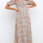 Petal and Pup Floral Puff Sleeve Midi Dress Photo 0