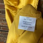 Free People NWT  x O.P.T Yellow Satin Side Ruched Midi Dress Women's Size XS Photo 8