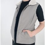 Sonoma Sleeveless Outerwear Fleece Gray Vest Photo 4
