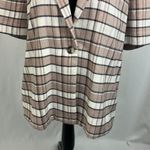 Treasure & Bond Plaid Short Sleeve Blazer woman’s size medium Photo 2