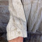 Anthropologie  Cloth & Stone Beige Snake Print Tencel Linen Romper Size XL Photo 4