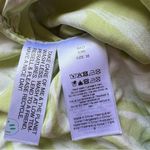 Ganni  Zebra Stripe Organic Silk Stretch Ruched Blouse Green 36/S Margarita Photo 10