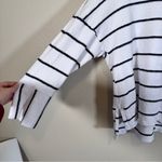 Habitat  White Black Striped Cotton Slouchy Blouse Womens S Lagenlook Oversized Photo 10