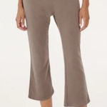 Splits59  taupe brown fleece cropped brooks flare pants small Photo 0