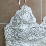 Free People  intimately White Lace Bralette Size Large Photo 1