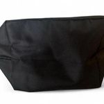 Small Black Nylon Tote with Brown Handles – Everyday Classic Bag Photo 2