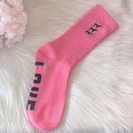 Victoria's Secret Pink Victoria’s Secret Socks with Black Signature Dog Design Photo 0