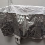 ZARA  Cropped Metallic Top Size M Ref 1971/167 Festival Party Y2K Photo 8