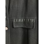 Kenneth Cole black‎ wool blend pea coat, women's size 16 heavy weight winter Black Photo 10