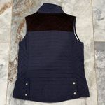 Vineyard Vines Dark Blue Quilted Vest with Dark Brown Details Photo 5