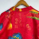 Chico's  Faux Suede Red Asian Zip Up Long Sleeve Shirt Jacket Womens 2 L 12 New Photo 8