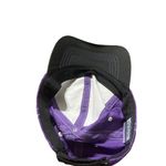 Infinity Headwear Purple Adjustable Baseball Cap With White Stitching & Black Tr Photo 5