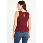 Abercrombie & Fitch  Red Lace V-Neck Sleeveless Peplum Blouse Tops Size Medium M Photo 1