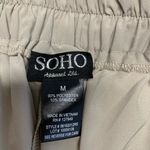 Soho  Tan Athleisure Pants Sz Medium Cropped Photo 4
