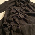 Robert Rodriguez NWT women’s black silk floral ruffled one sleeve blouse, size 4 Photo 4