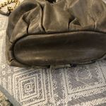 Badgley Mischka  'Little Melanie' Leather Crossbody Gray Leather Photo 5