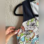 Tea N Rose  Butterfly Print Mini Dress - Blue and Orange Size S Photo 3