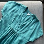 Sundance 100% Linen Dusk to Dawn Teal Dress Oversized Small Photo 2