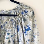 MOTHER Denim Mother The Doll Face Boho Peasant Cotton Blouse Photo 4