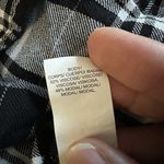 Lucky Brand  Popover Pleated‎ Flannel Shirt Button Plaid Preppy Boho Women's M Photo 5