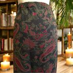 Nina Leonard VINTAGE LENNIE New York LNY Vintage-Inspired Fringed Skirt - Dark Academia Photo 1