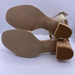 Ava nwot  & Aiden mid heeled beige sandals with cork block heel women’s Size 6 Photo 2