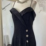 Betsy and Adam Betsy Adam Vintage Old Hollywood Glam Sparkly Shimmery Prom Formal Mini Dress M Photo 2