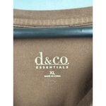 Women’s D&Co XL Chocolate Brown Long Sleeve Shirt Photo 3