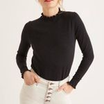 NEW Boden Black Lara Ruffle Wool Cotton Sweater 16 Photo 0