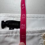 Talbots  White Heritage‎ Cotton Blend Pants 14 Ankle Casual Stretch Lightweight Photo 8