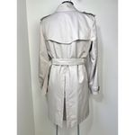 Burberry Double Breasted Trench Coat Size 12 Tan Color Classic Coat Photo 2