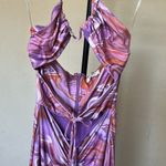 House Of CB  'Kasia' Purple Swirl Cutout Midi Dress NWOT size S‎ Photo 9