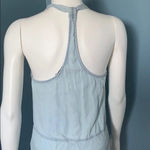 Obey  sunwashed  faded Chambray Romper size small Photo 4